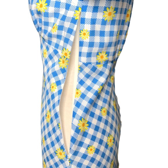 NWT Staud Women Mini Milla Gingham Daisy Plaid Dress 6 Lined Short Sleeve - Picture 11 of 12